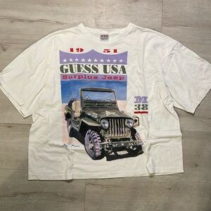 Vintage Cropped GUESS Tee